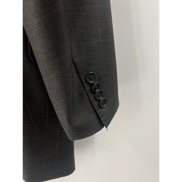 Canali‎ Super 120's Men Wool Suit Jacket Blazer Size 52R/ US 42R - Picture 6 of 16